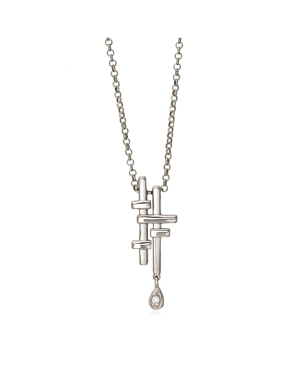 Myrto Katramadou Jewellery Metallic Zen Ideogram– Necklace