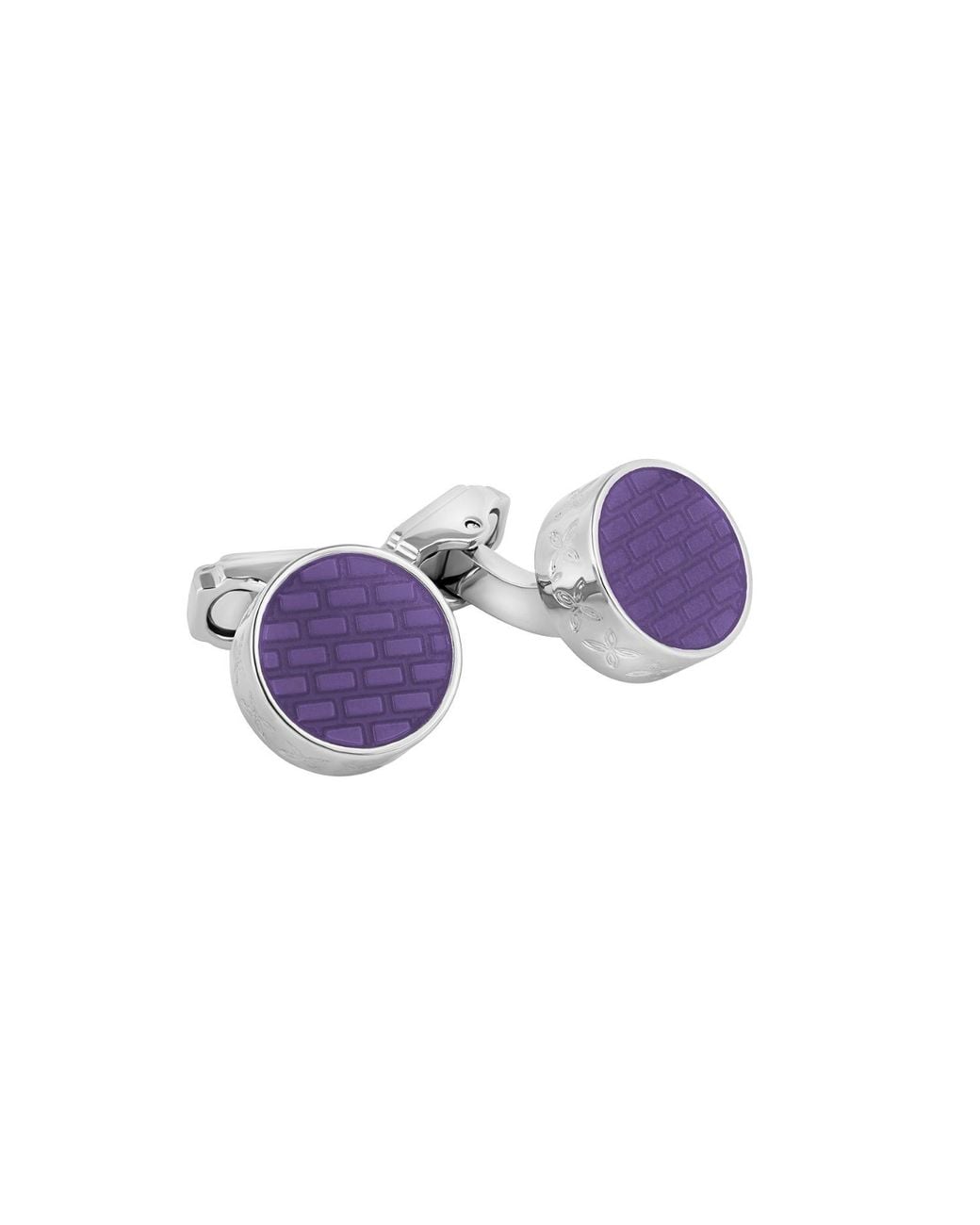 Tateossian Purple Thompson Brick Cufflinks for men