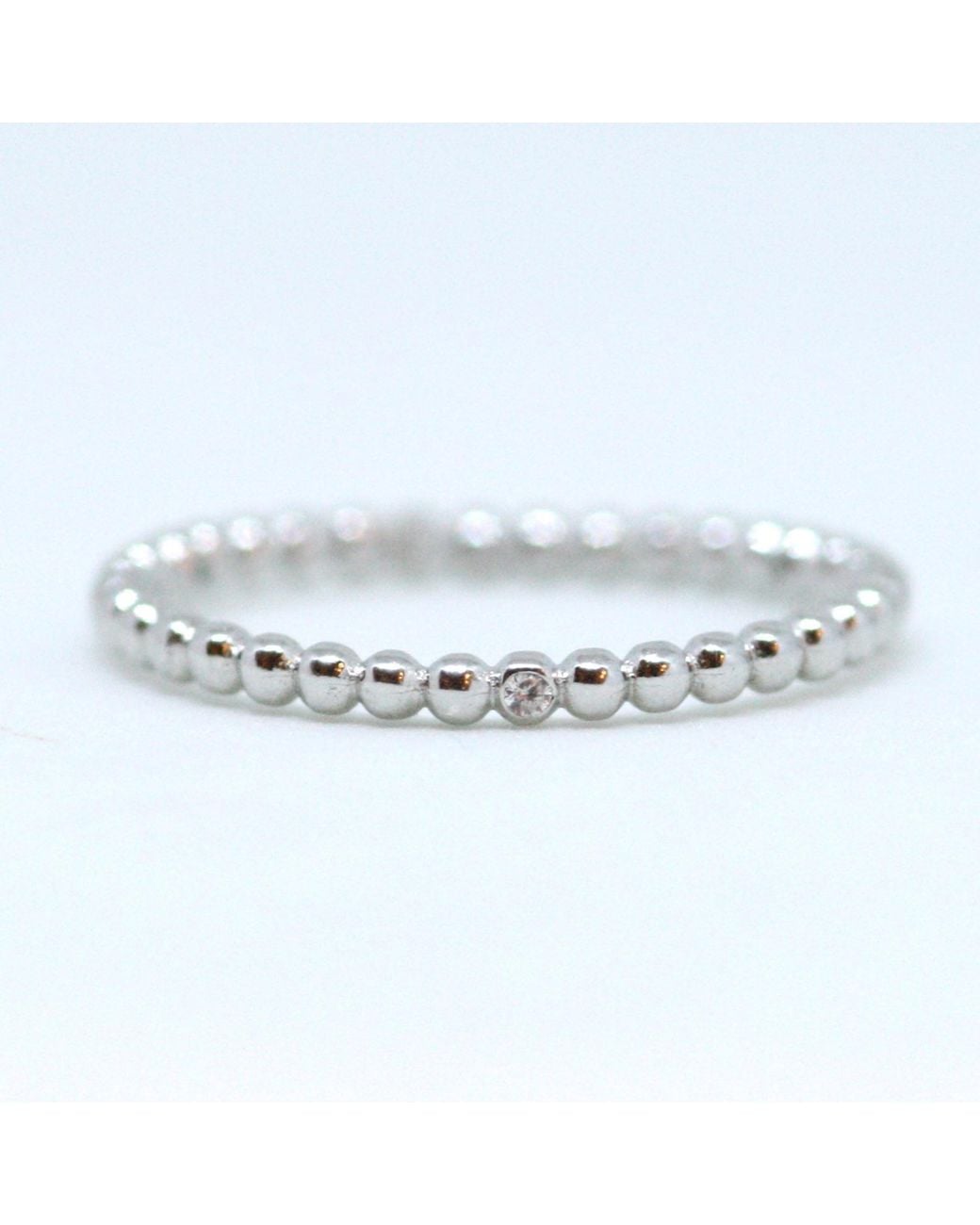 VicStoneNYC Fine Jewelry Metallic Natural Diamond Ball Textured Ring