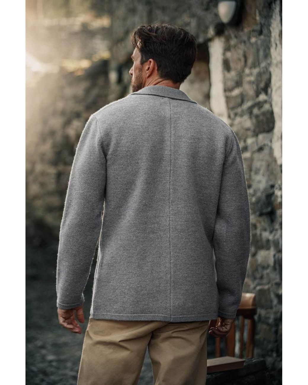 &SONS Trading Co Gray Denton Merino Wool Blazer Marl for men