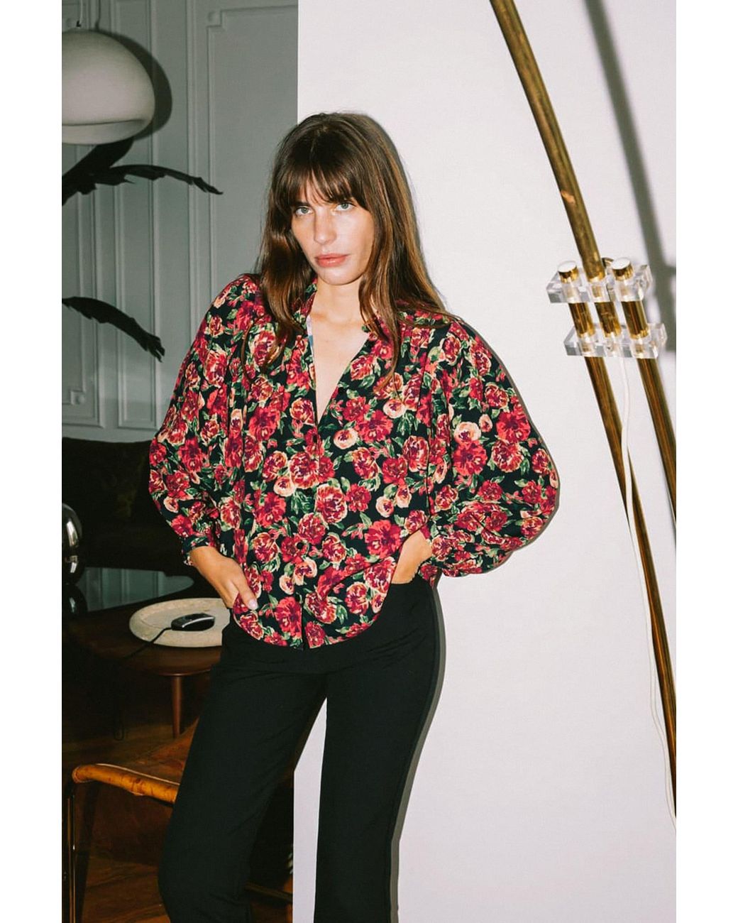 AVANI Apparel Red Hortensia Blouse