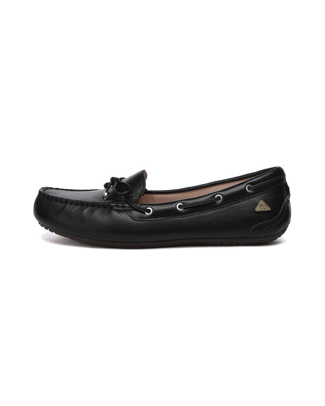 EverAu Australia Black Grebes Leather Loafers