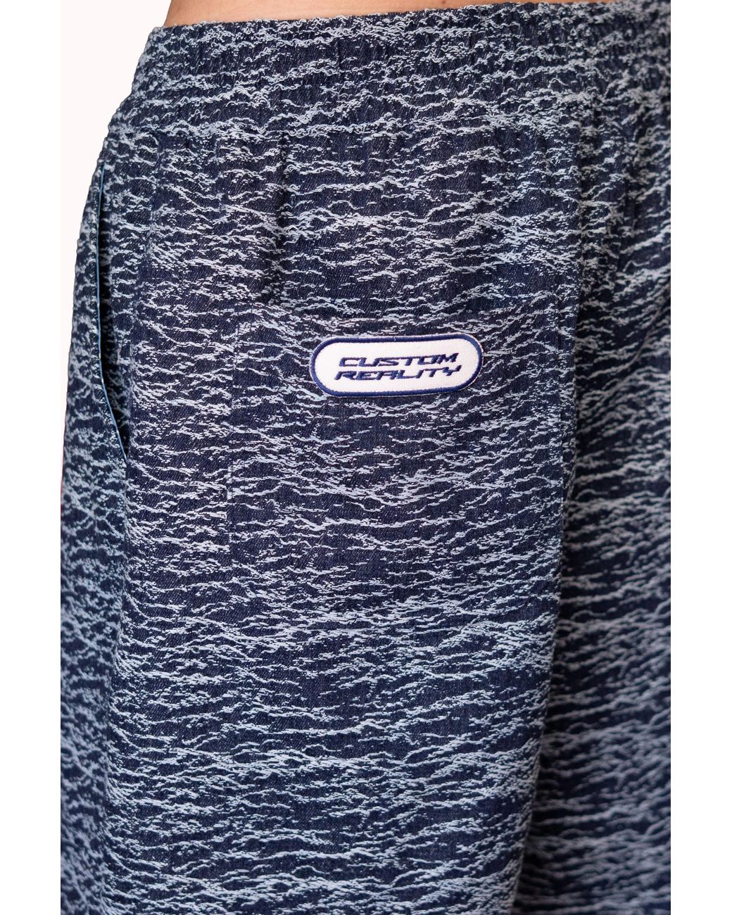 mysimplicated Blue Storm Waves Denim Shorts