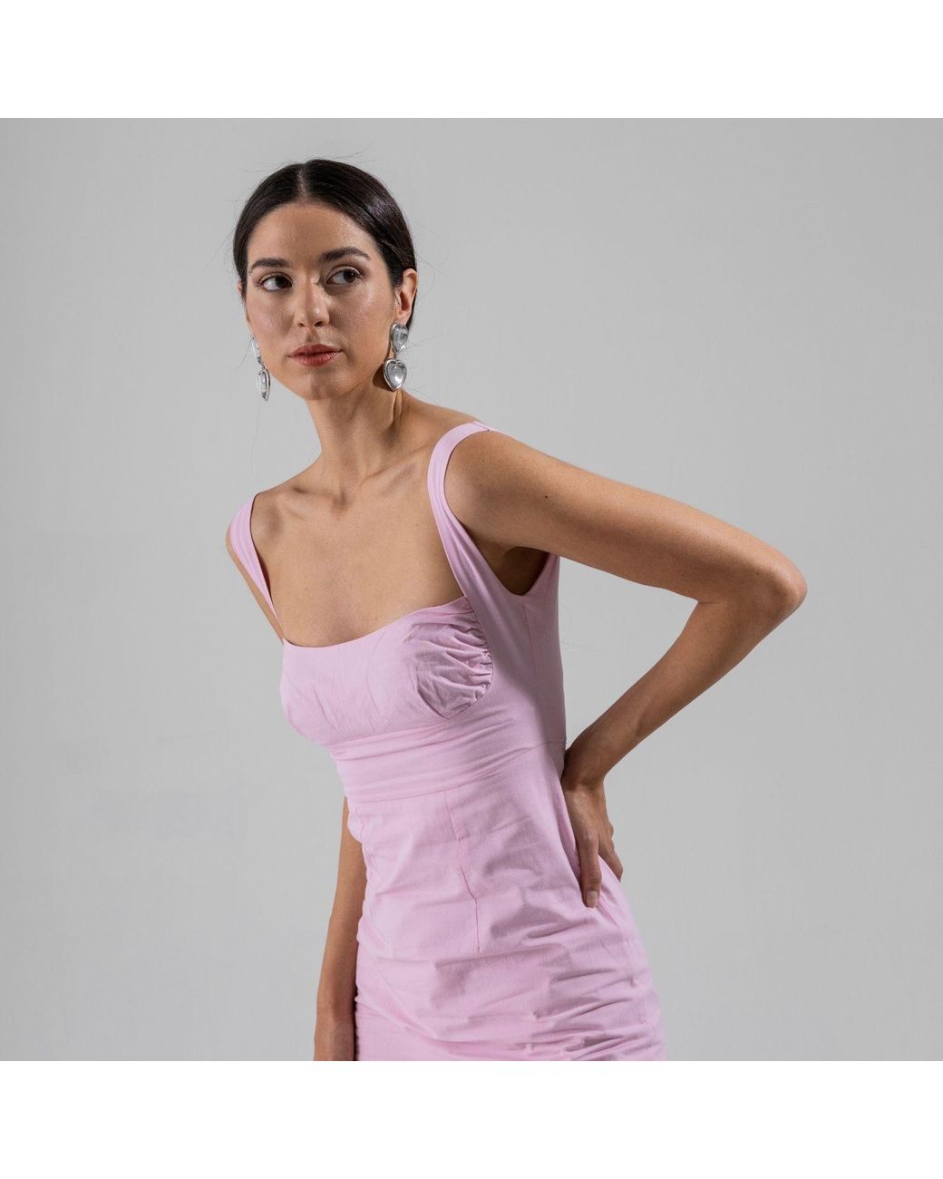 Thisisu Collection Pink Audrey Midi Dress