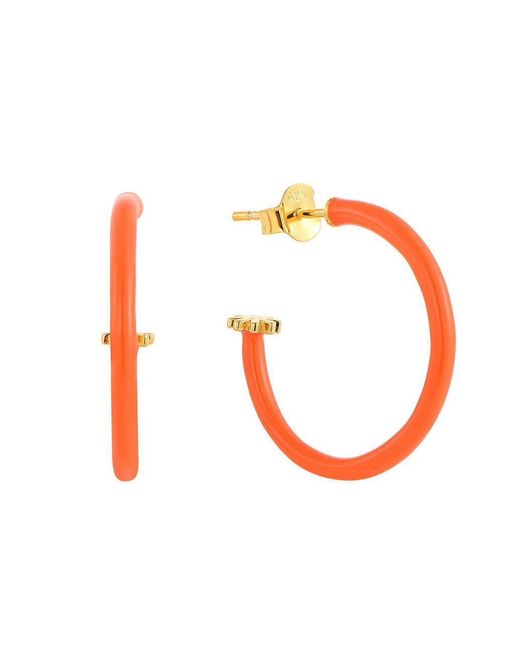Pinnole Orange Earrings