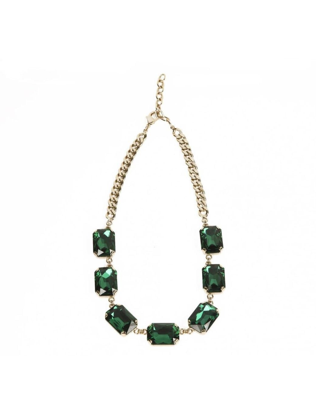 Addicted Green Pax Necklace With Emerald Crystals