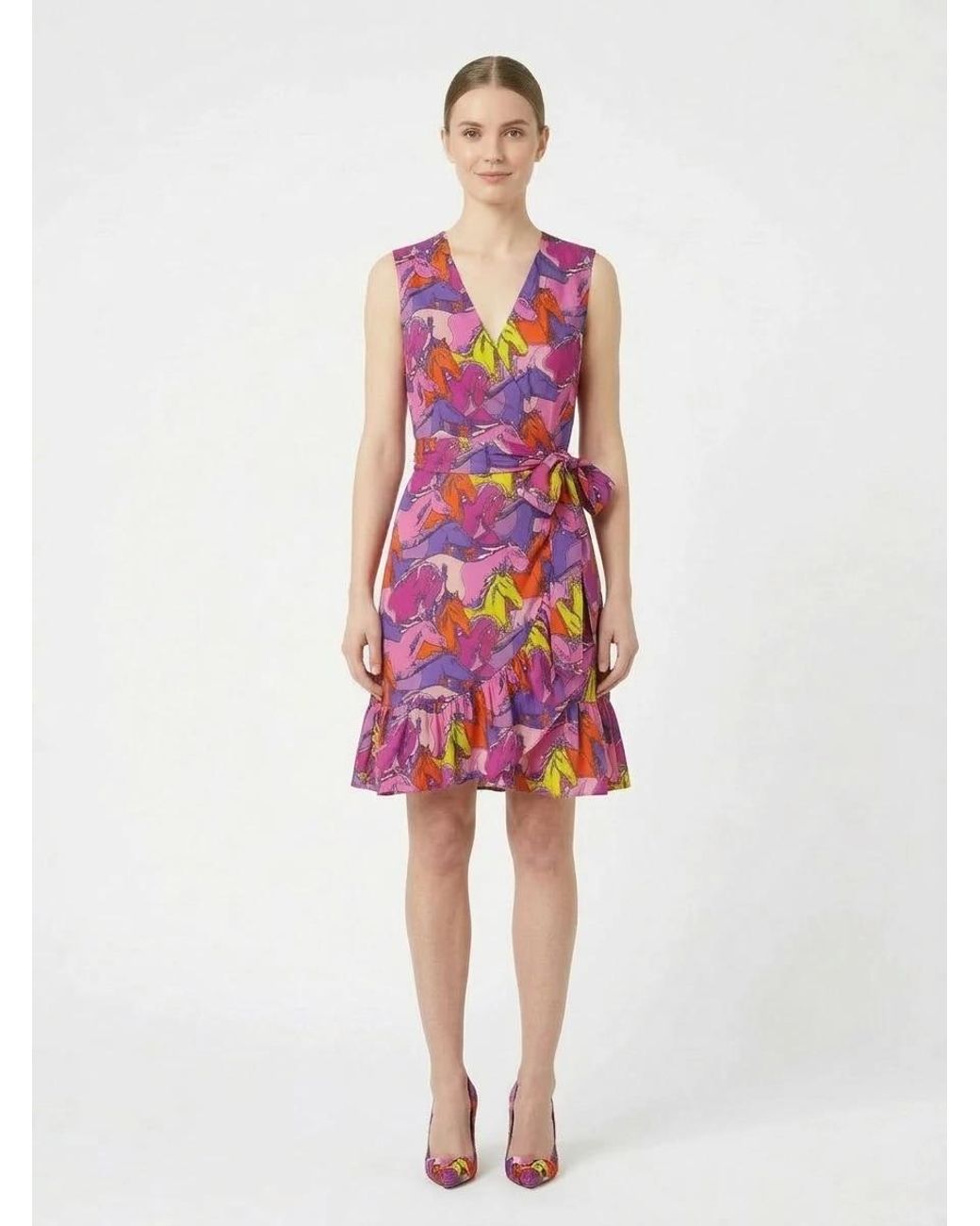Any Old Iron Purple Runaway Wrap Dress