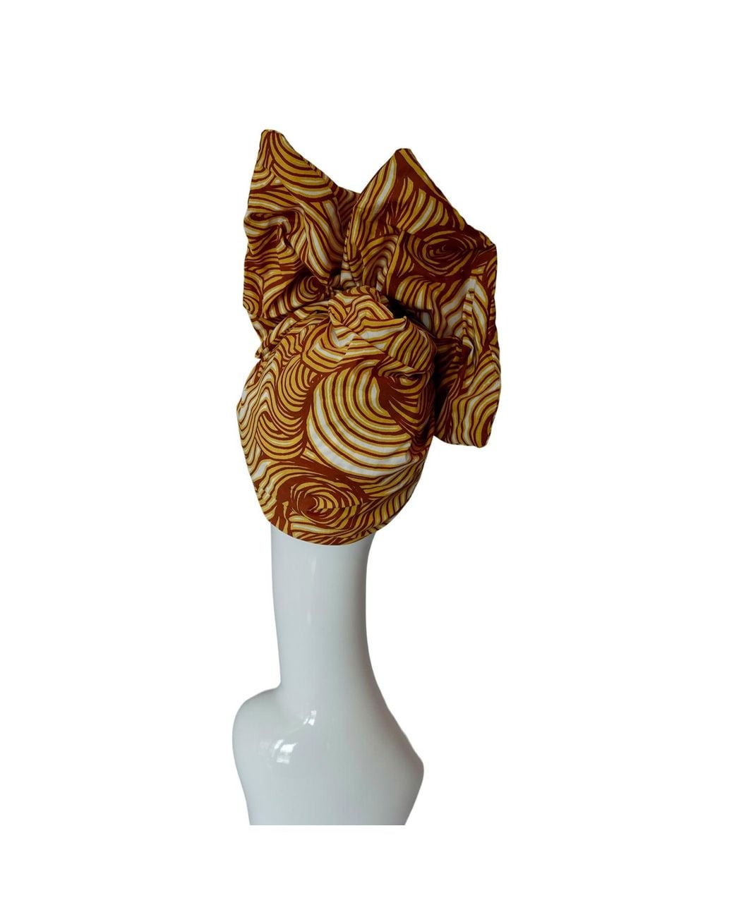 Romer Millinery Brown Twisturban Turban Blond Cartoon Curls Coiffure