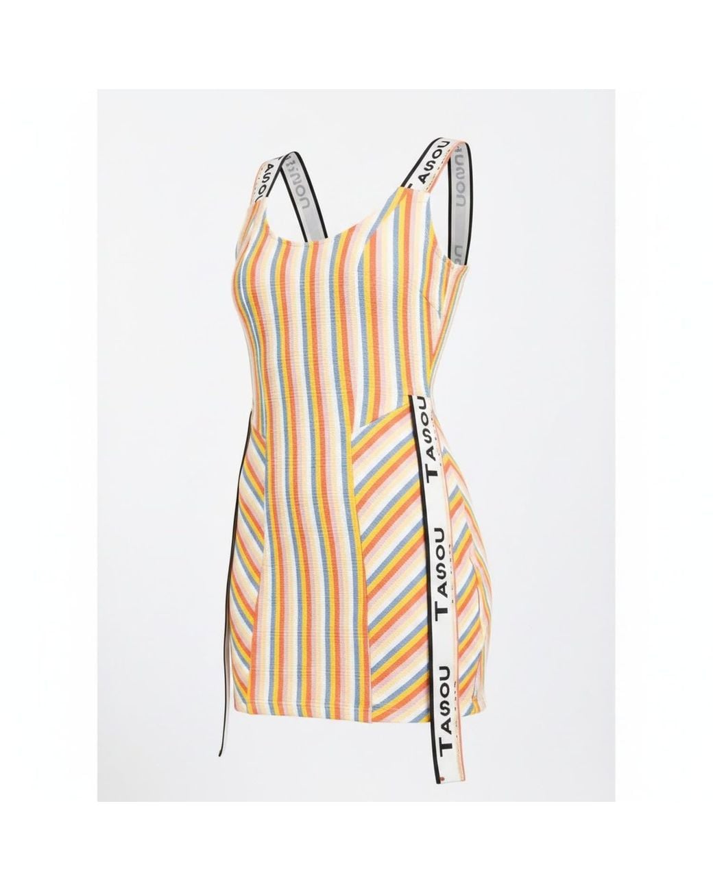 Chuks Collins Orange Multi-Colored Ade Act- Self Dress- Diffusion Collection