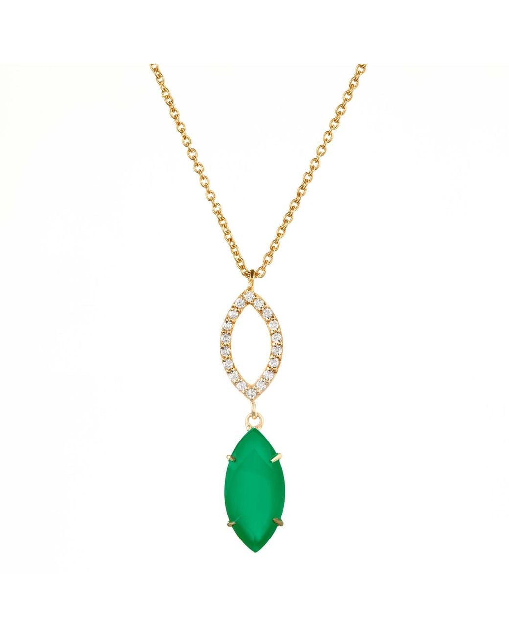 Augustine Jewels Metallic Agate & Diamond Necklace