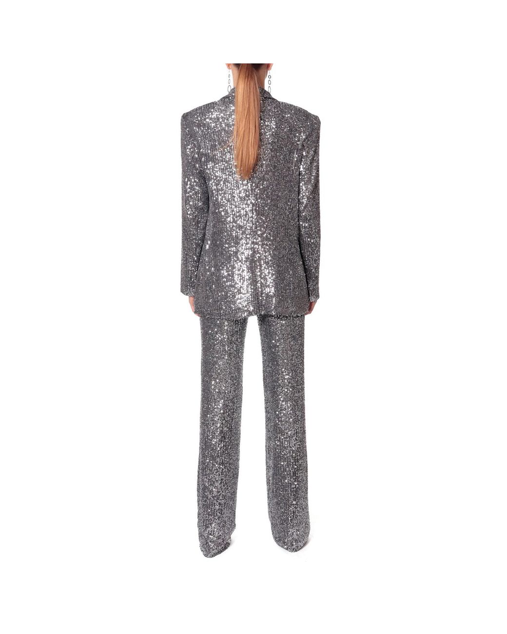 AGGI by HALEWSKI Black Luna Diamond Sequin Blazer