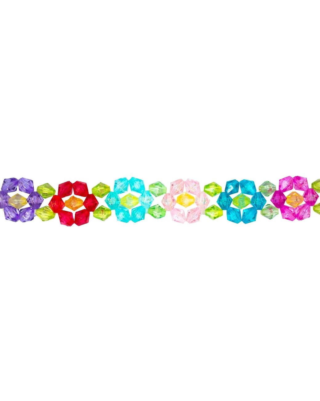 Tillie Beads Blue Sunflower Sparkle Choker Bead Necklace