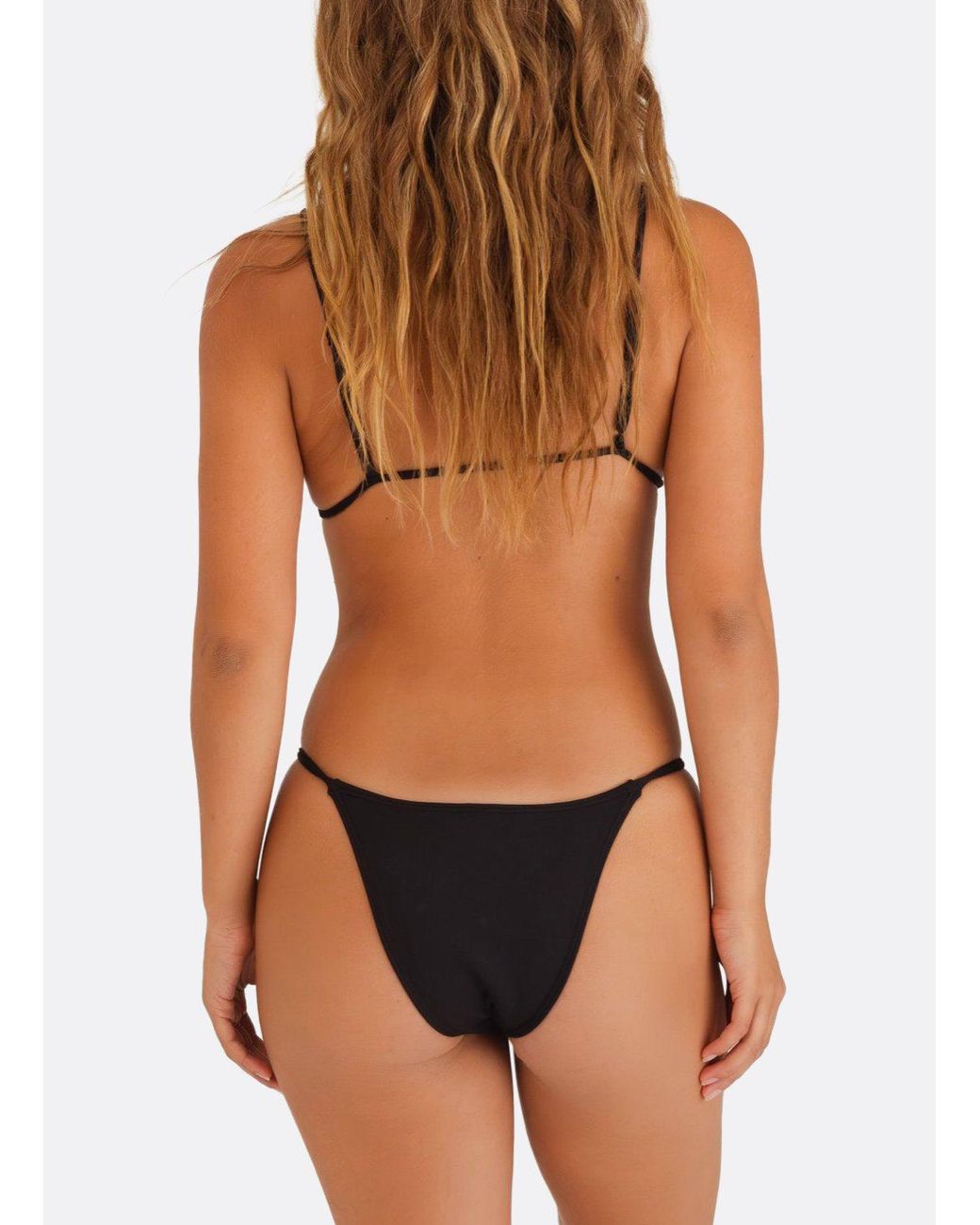 Minimale Animale Black Lucid Bijou Bikini Top