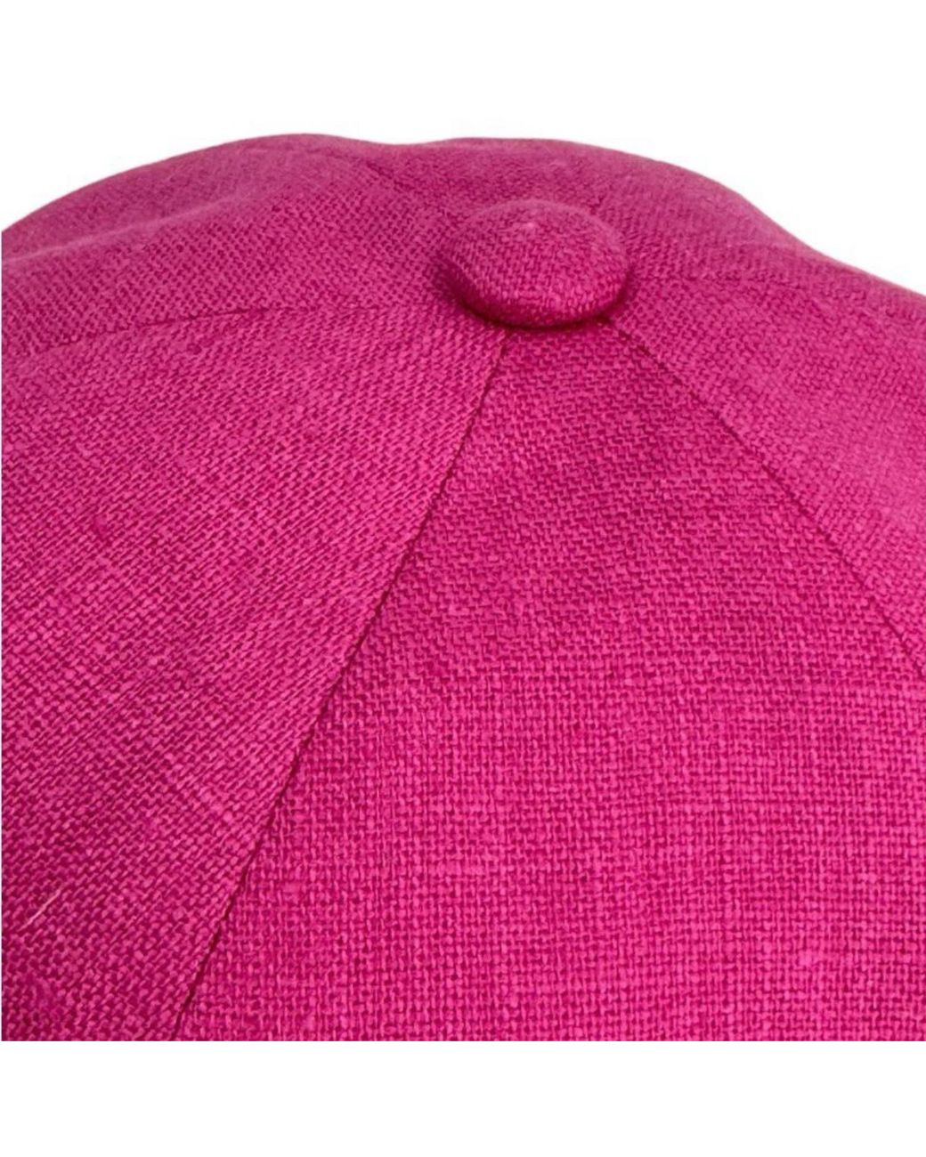 Cachemio Red Minimalist Linen Baseball Cap