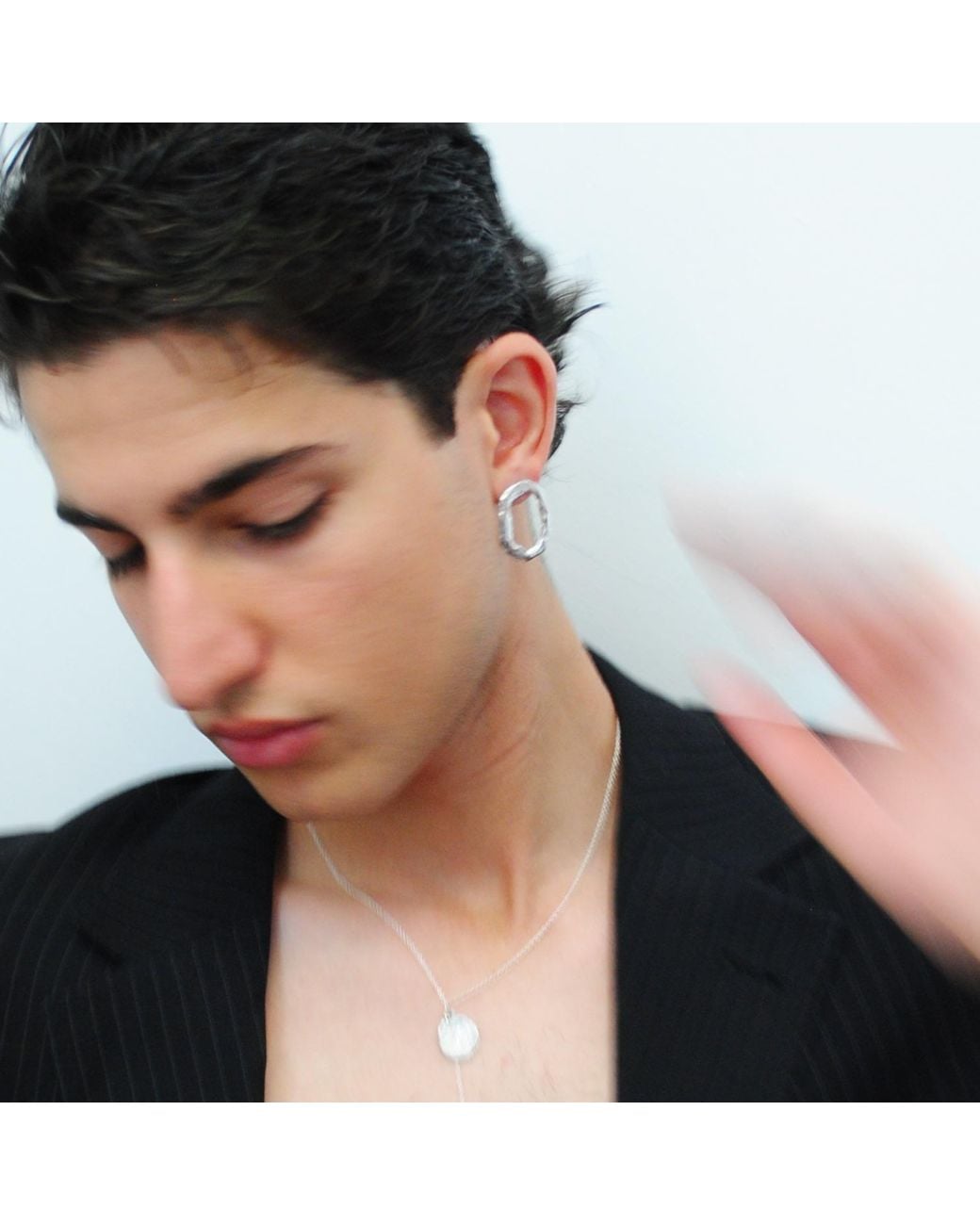 De Roms Metallic The Dusk Molten Stud Earrings