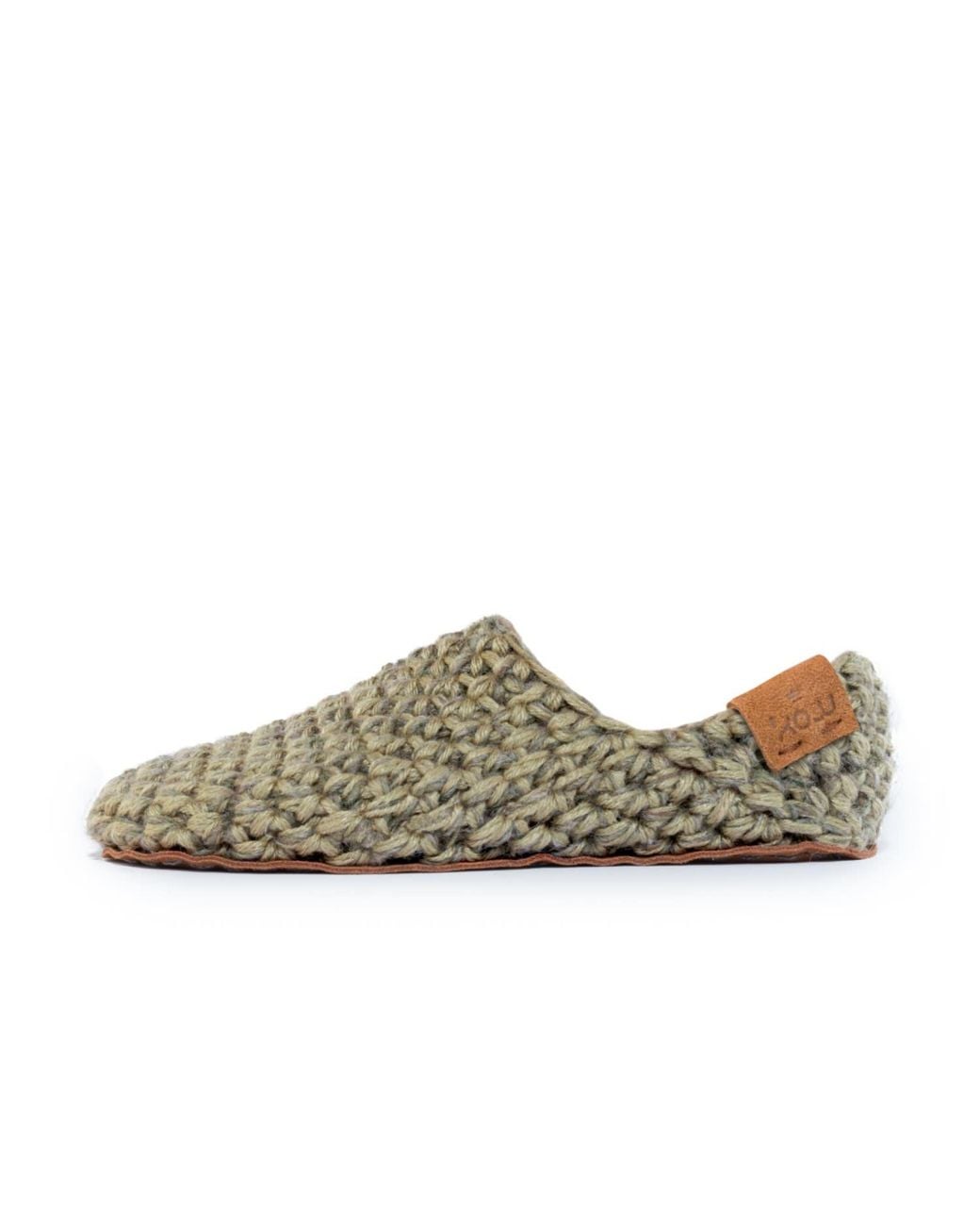 Kingdom of Wow Green Artisan Made Wool Slippers For