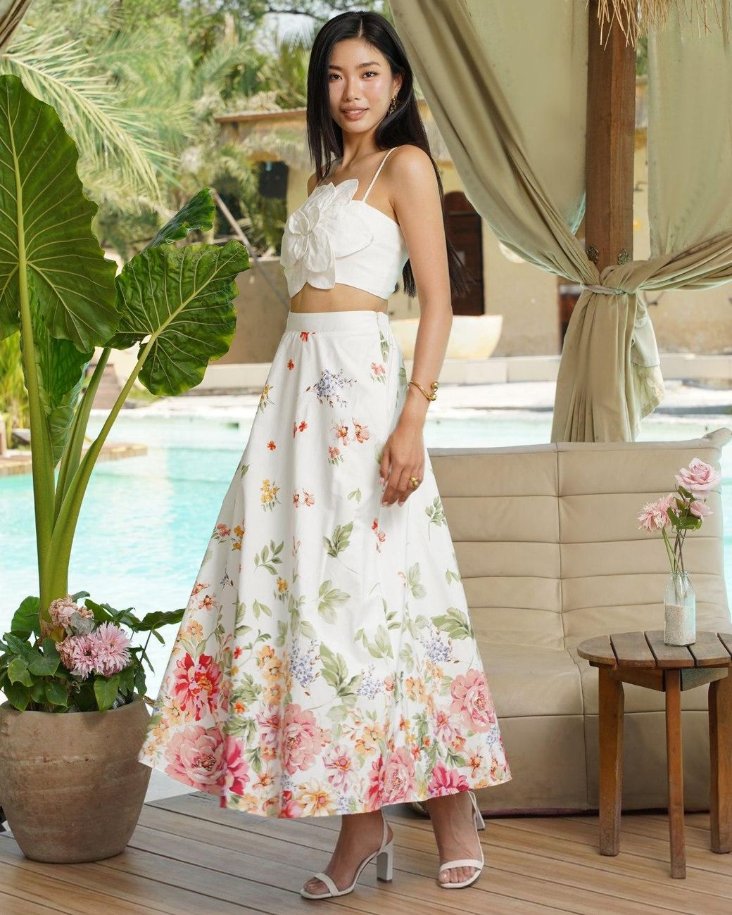 Yumi Kim White Sicilia Morning Rise Skirt