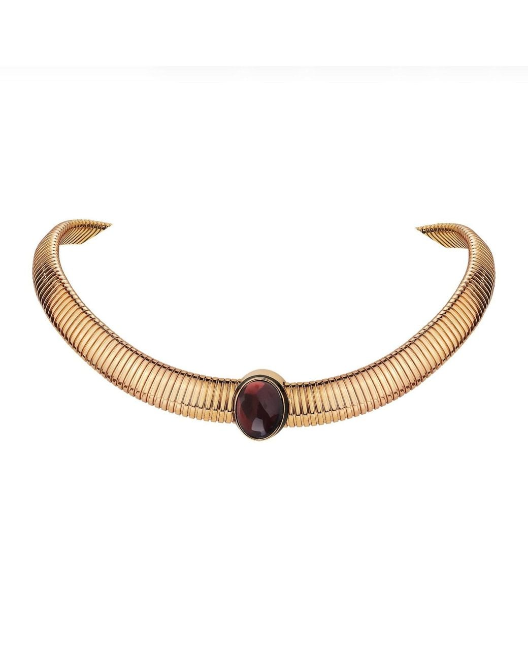 Retro Chic Brown Gladiator Necklace