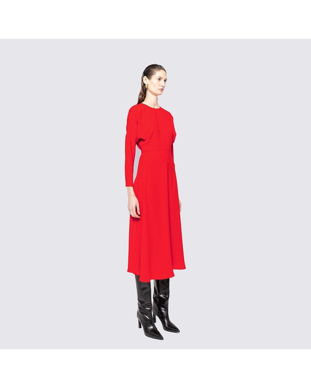 open lace back dress Miss Circle Women Nessa Red Lace Satin Corset Maxi Dress