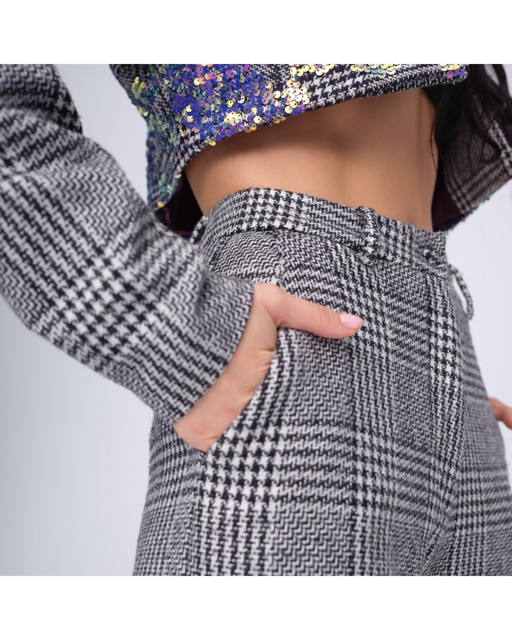 Moov Blue Checkered Pants