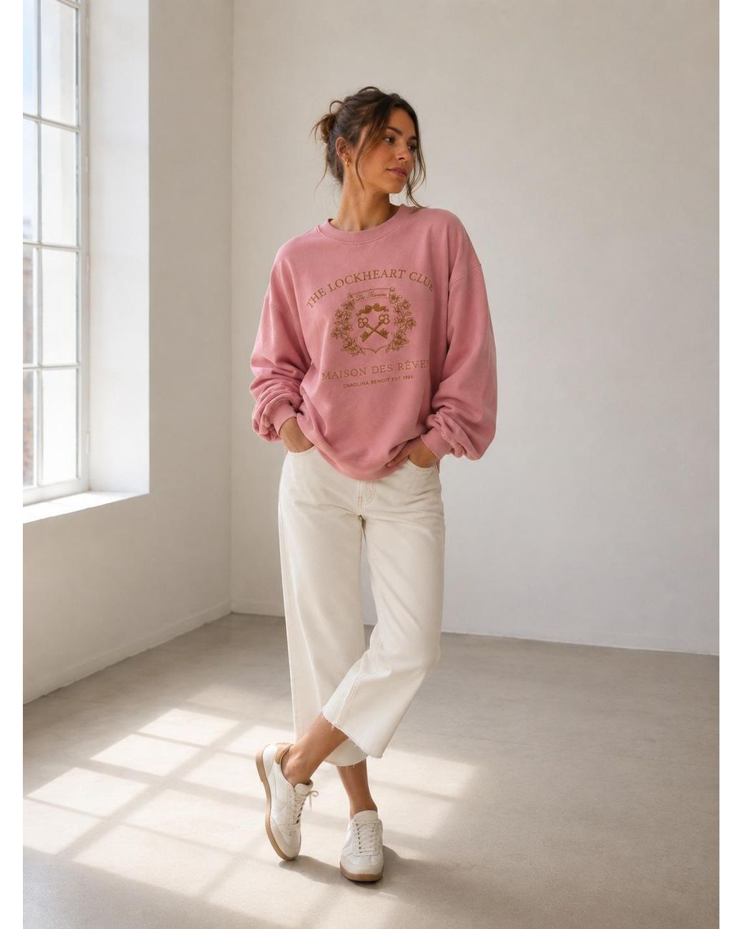 Carolina Benoit Pink The Lockheart Sweater Club