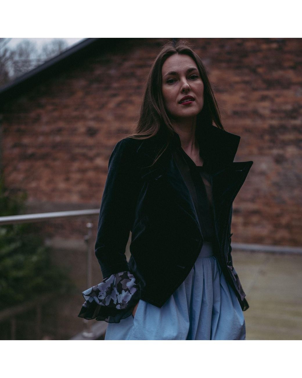 BEIRA Black Elena Jacket Velvet