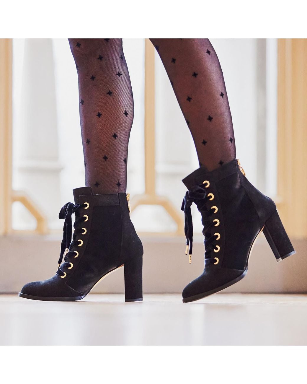 Moon D'elle Blue Cangiante Ankle Boots