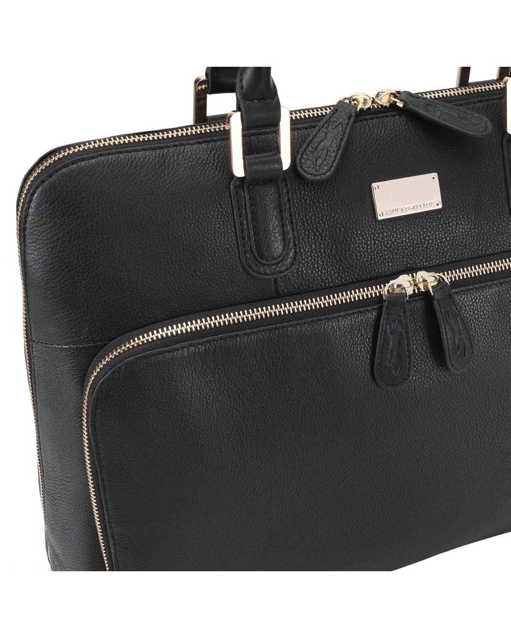 Paul Costelloe Black Filton Leather Tote Bag