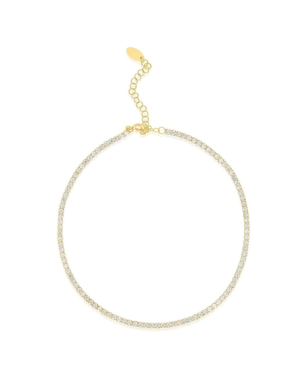 SHYMI Metallic Tennis Anklet Two Mm