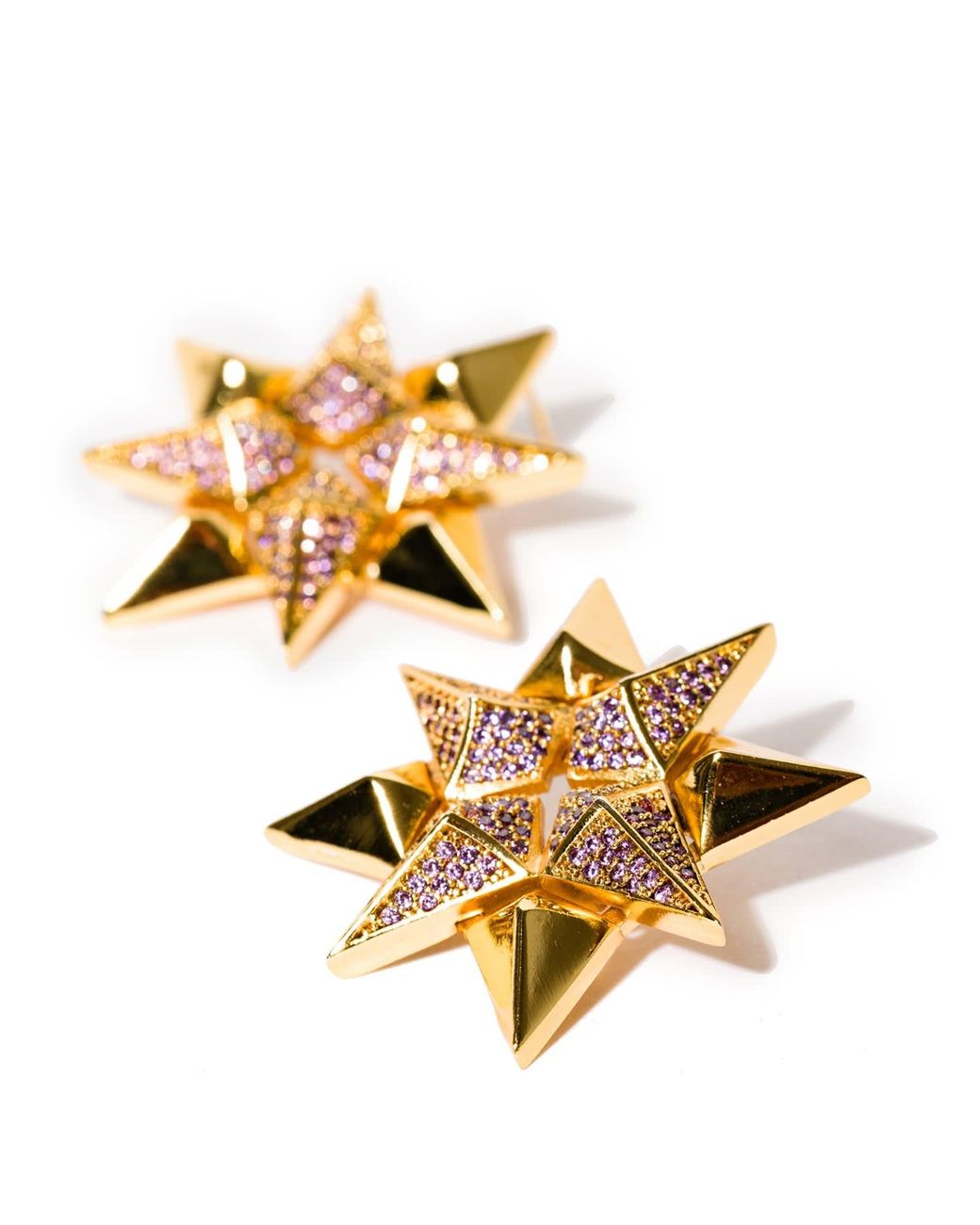 Kybele Studio Metallic Starburst Earrings