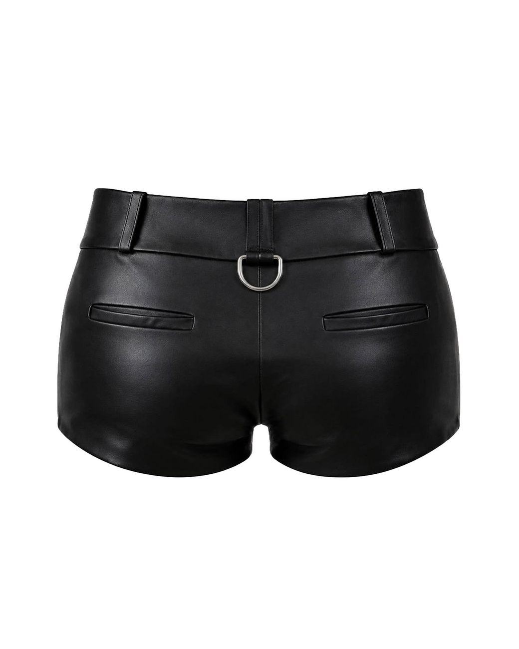 Salteye Studio Black Leather Casting Shorts