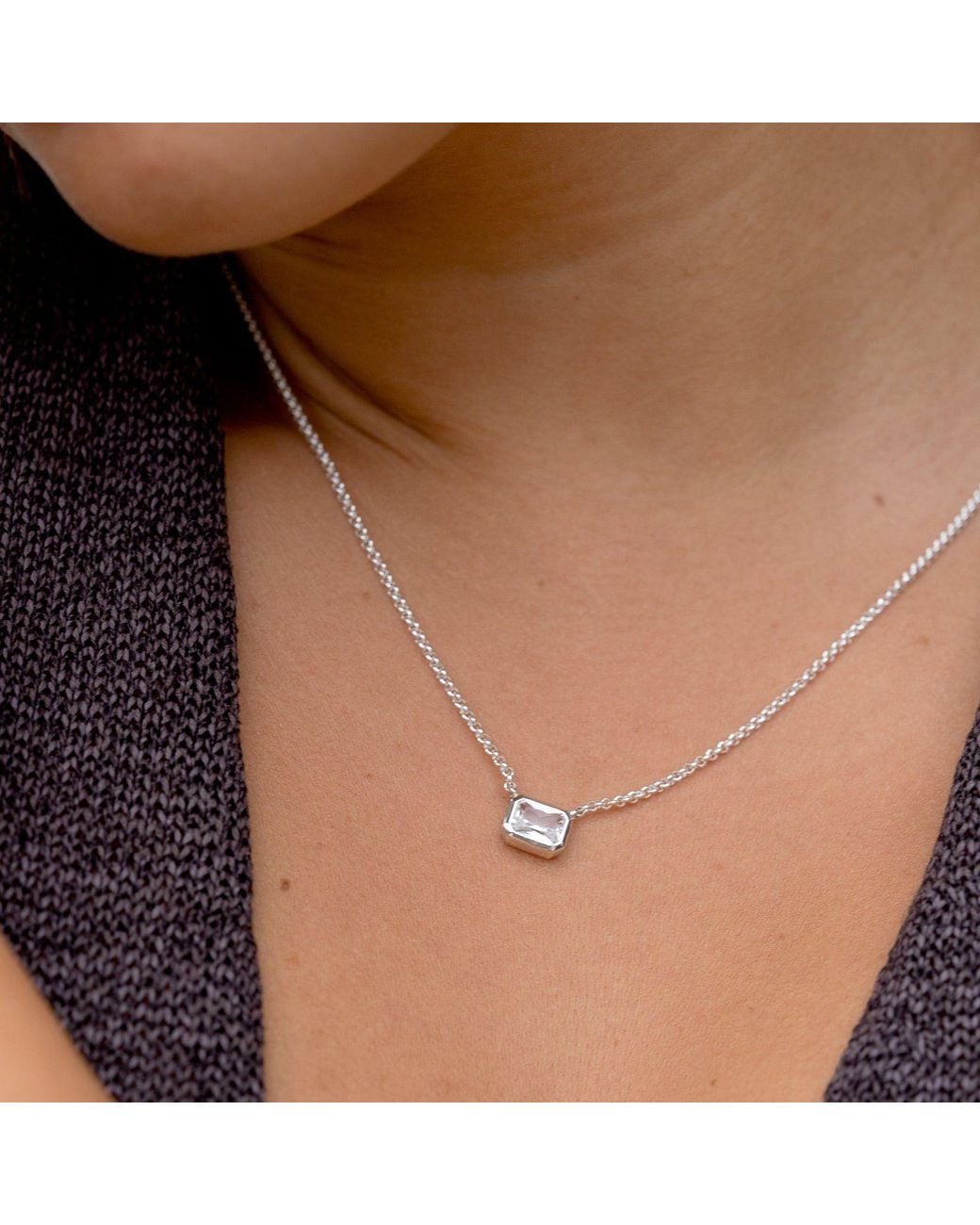 Dower & Hall Metallic Octagon Topaz Tutti Frutti Necklace