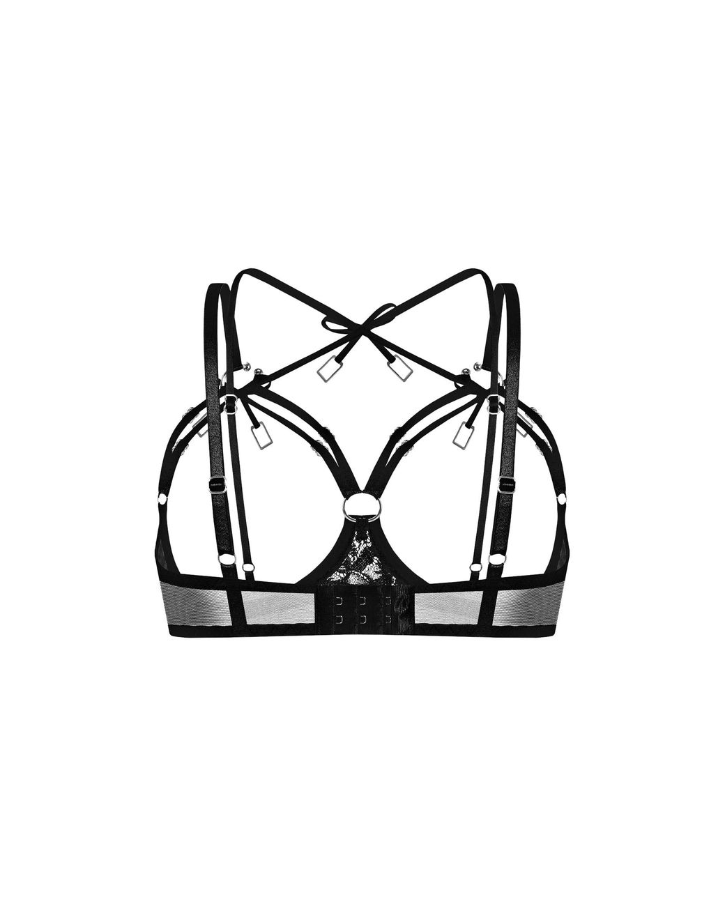 Zhilyova Black Aurora Open Cup Bra