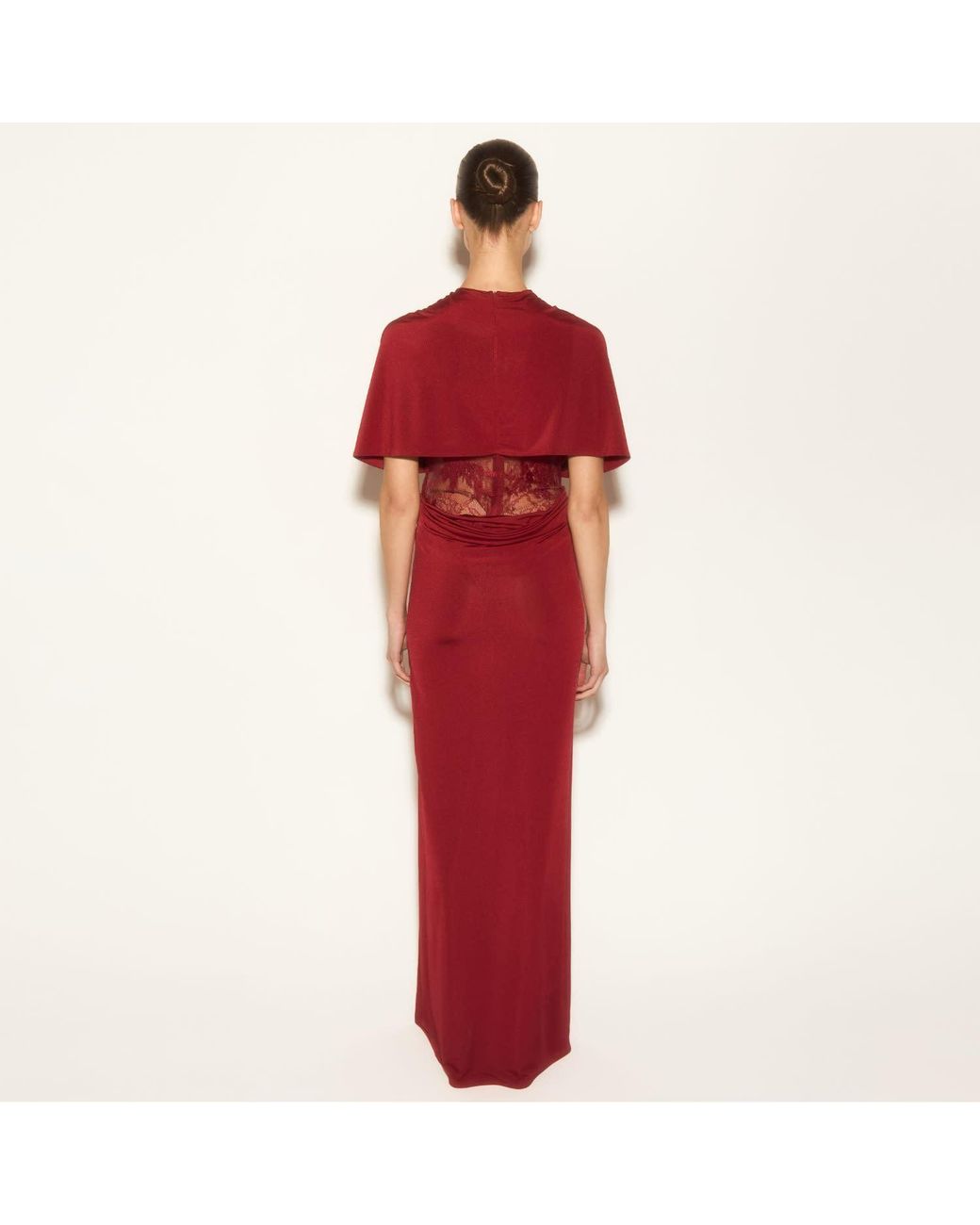 Herfetch Red Maxi Christina Dress-Burgundy