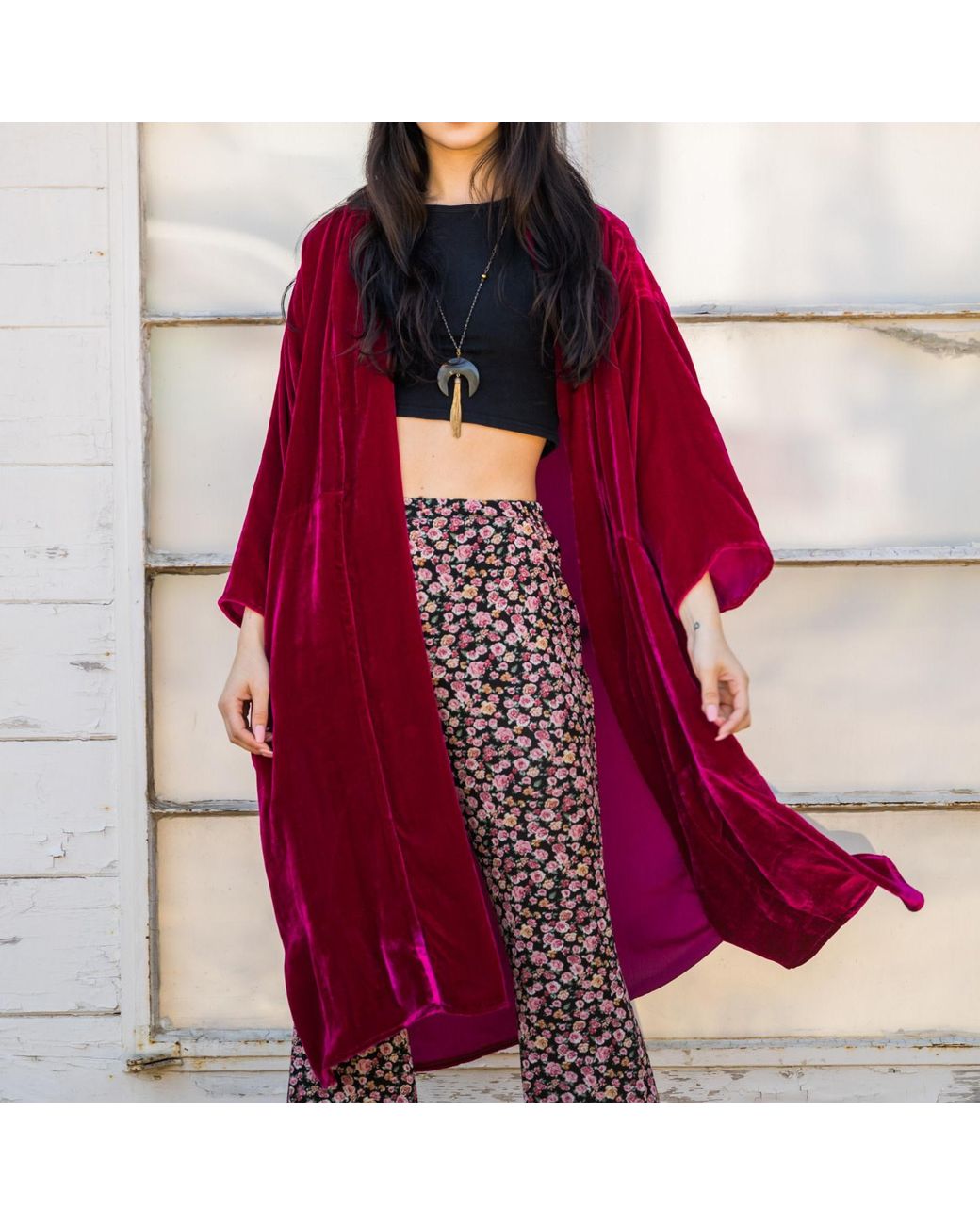Jennafer Grace Red Zandra Silk Velvet Koi