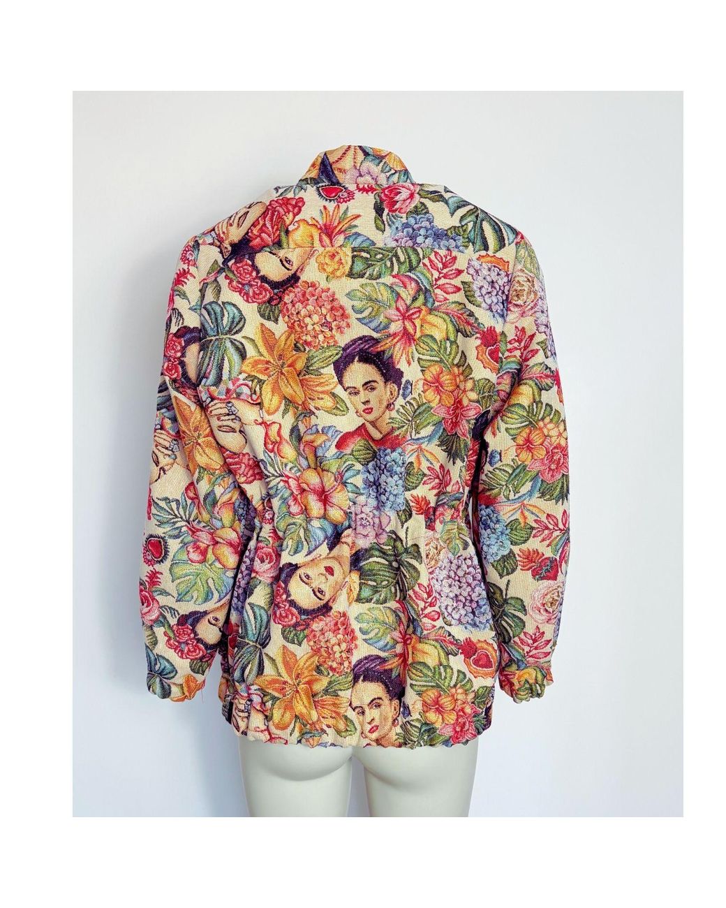 Couture to Your Door Multicolor Parka Style Floral Upcycled Tapestry Jacket
