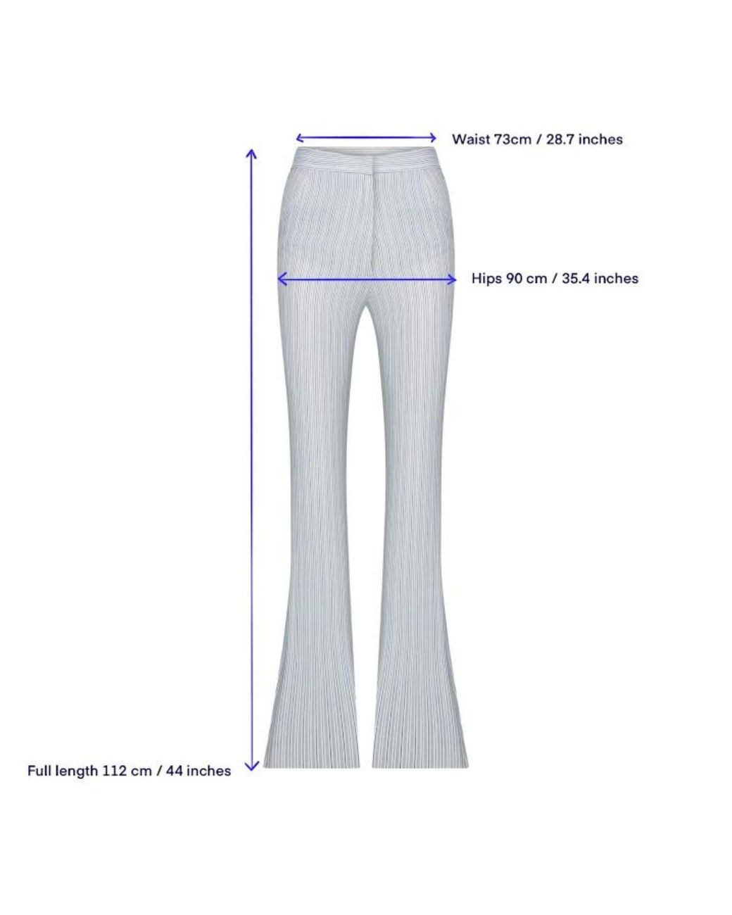 NAZLI CEREN Gray Doxy Flared Cotton Trousers