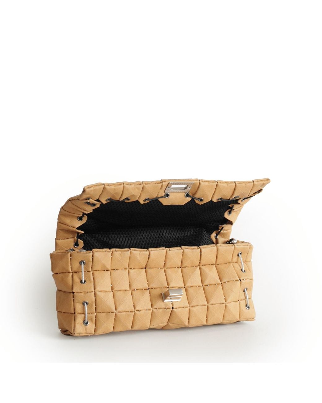 Monade Metallic Pouch Bag Matte Dune_