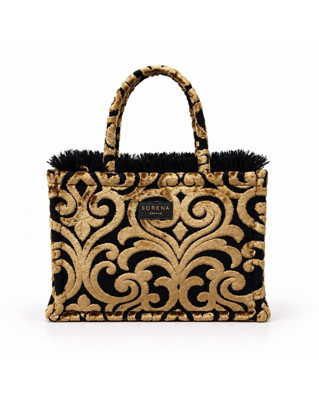 Sorena Black Cassandra Medium Tote Bag