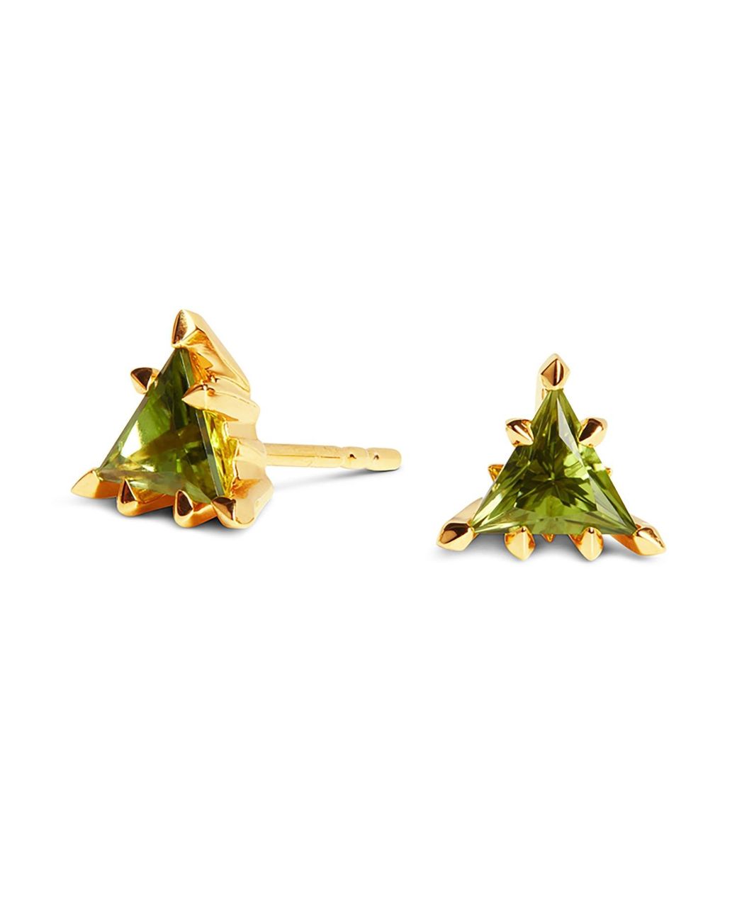 Kasun Yellow Trillion Earrings