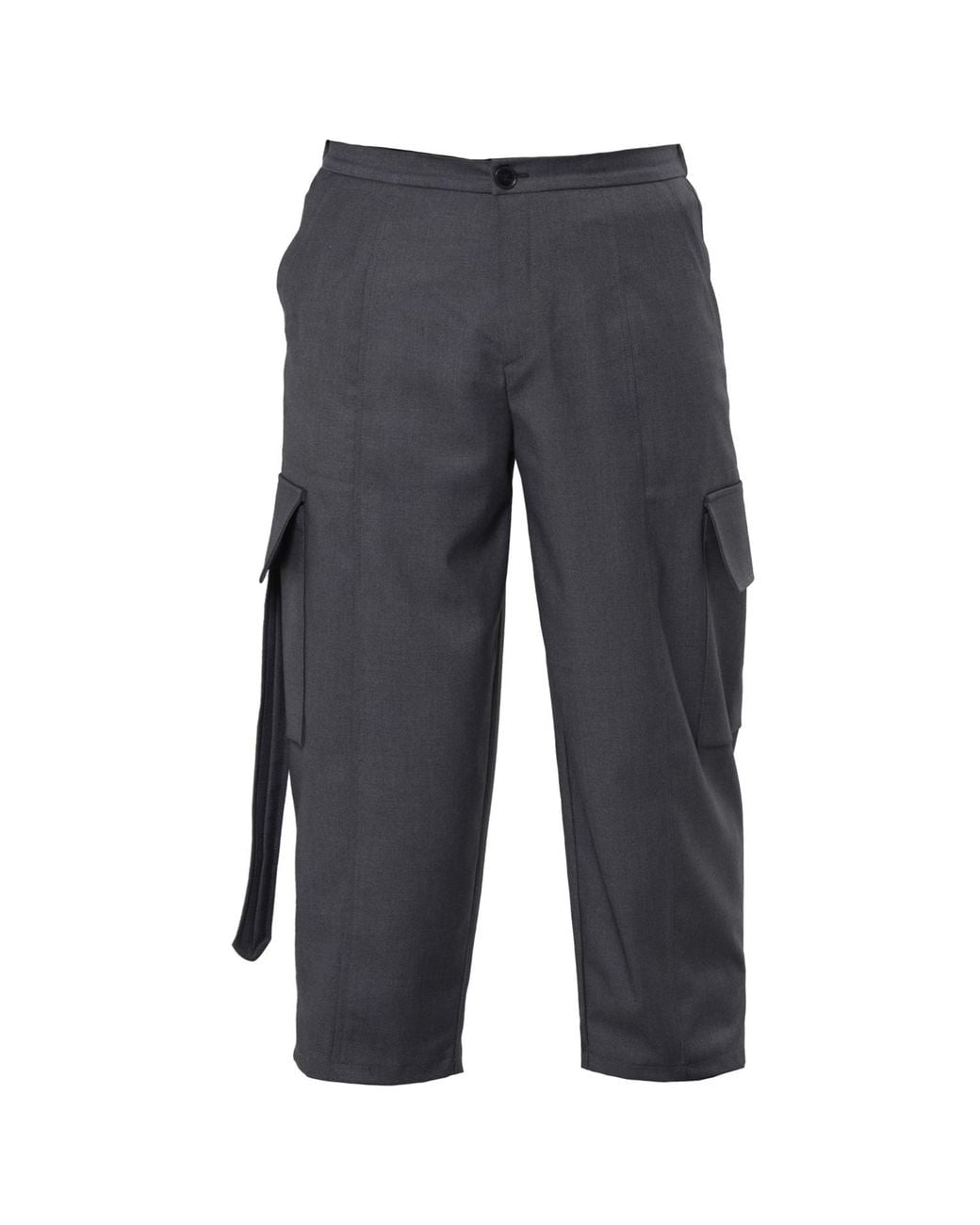 Metamorph Blue Cropped Cargo Pants for men