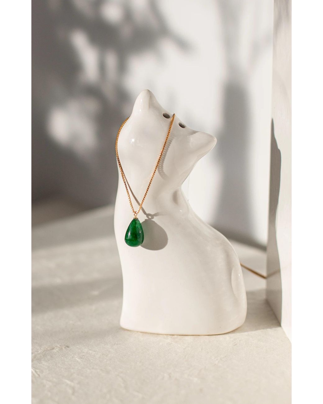 Katy Faye Metallic May Emerald Necklace