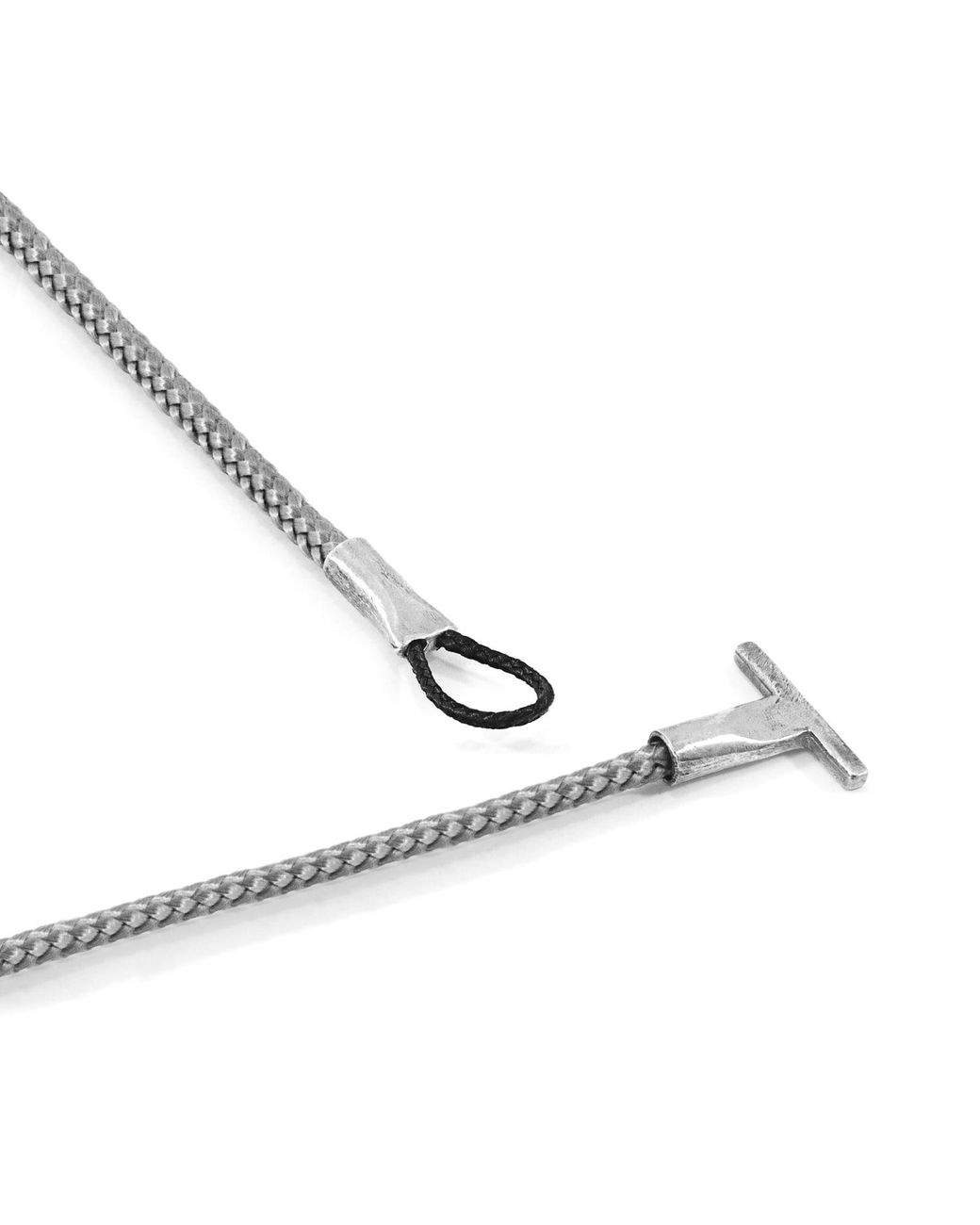 Anchor and Crew Metallic Classic Cambridge & Rope Bracelet for men