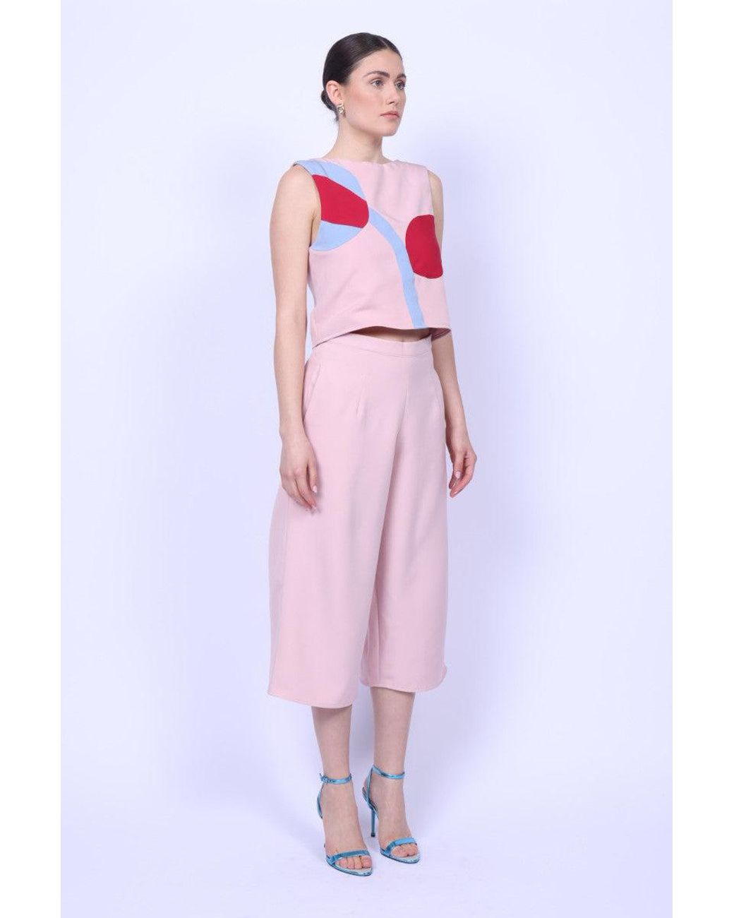 Mary Dickow Pink Nia Cullotes-Baby