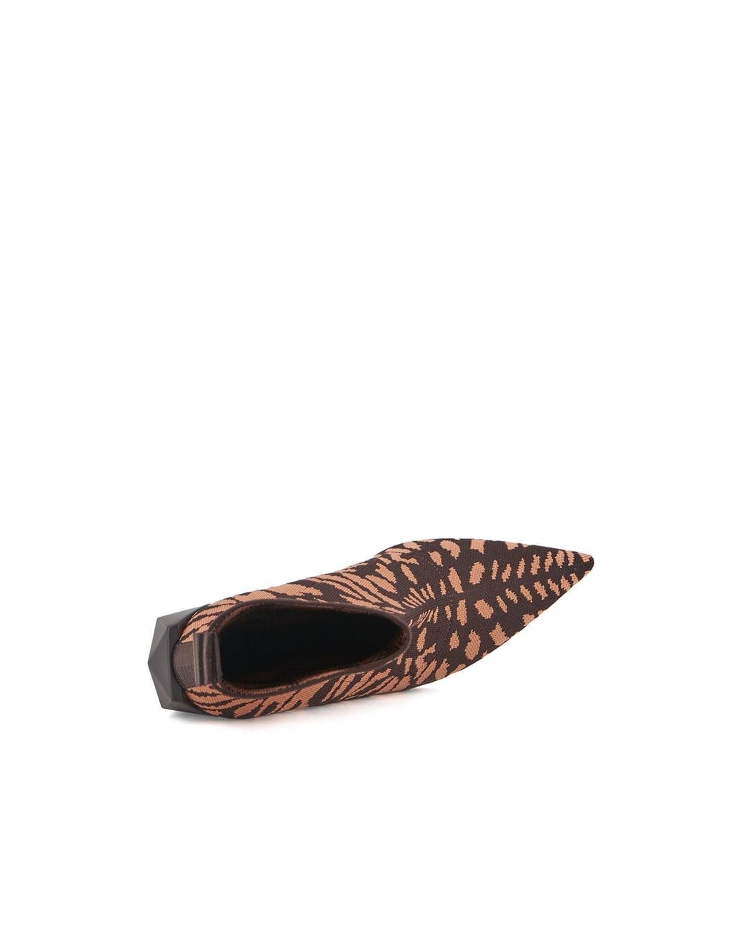 United Nude Brown Knit Sock Heeled Booties