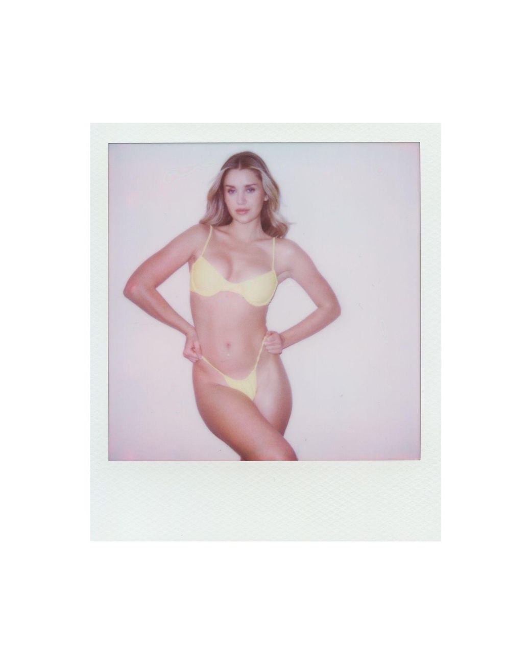 Playaluxe Yellow Capri Ruched Underwire String Bikini Set