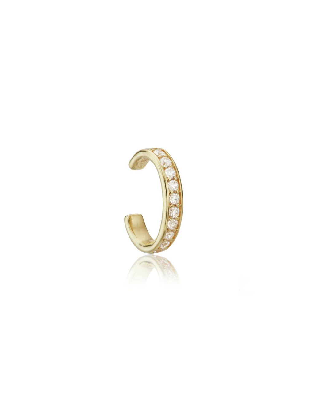 Lily & Roo Metallic Thick Diamond Style Ear Cuff