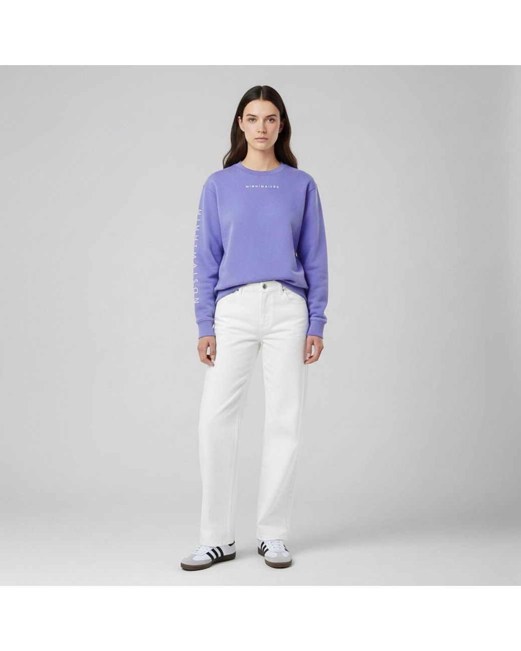 Mimhi Maison Blue Elle Crewneck Sweatshirt –