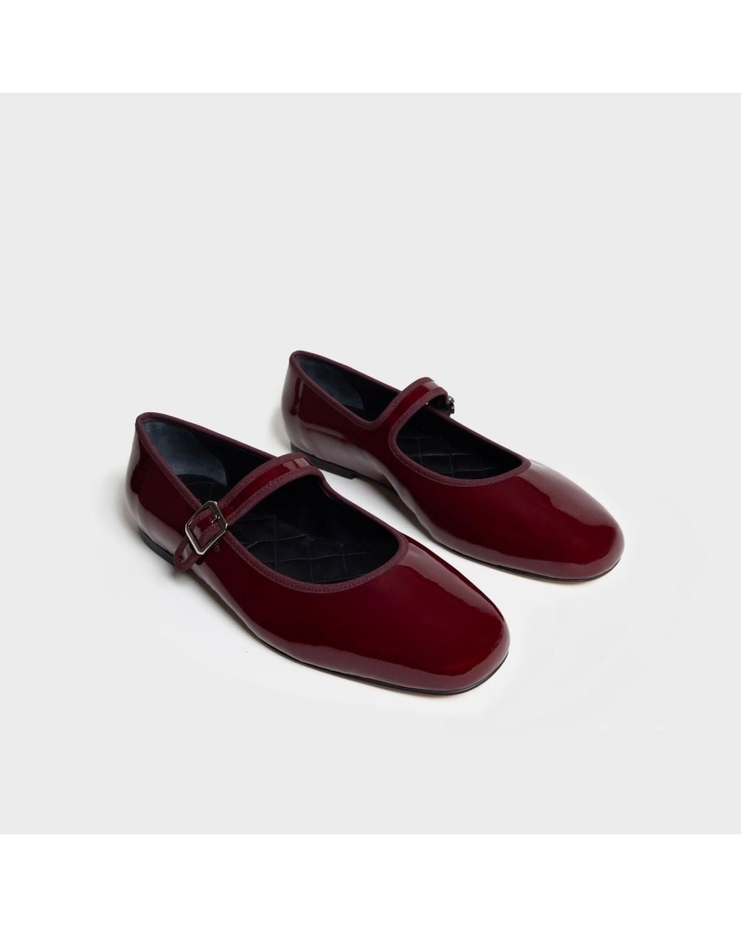 Widerry Red Wide Fit Ballet Flats Amaia Cerise