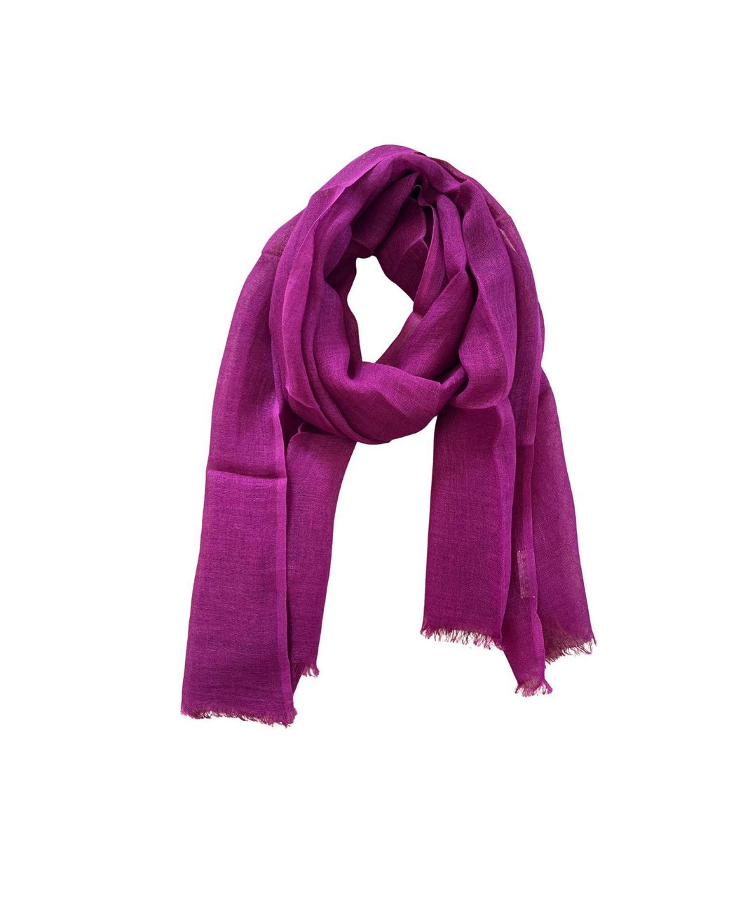 Heritagemoda Purple Classic Plum Summer Handwoven Linen Scarf